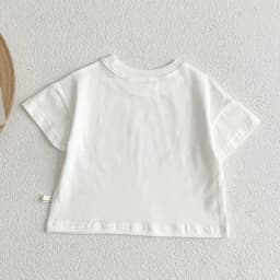 Summer Baby Boys Girls T-shirt Toddler Solid Color Top Clothes Korean Style Infant Baby Boys Girls Short Sleeves T-shirt Clothes