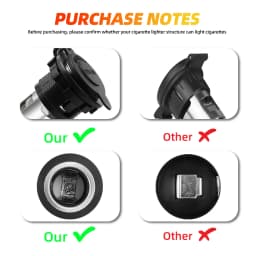 12V/24V Auto Car Motorcycle Cigarette Lighter Power Plug Socket with Waterproof Cover Case For Motorcycles Boats Mowers Cars