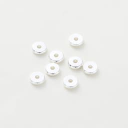 50pcs/lot 14K/18K Gold Color Plated Brass 4mm 5mm 6mm Round Spacer Beads Flat Bracelet Beads for DIY Jewelry Accessories