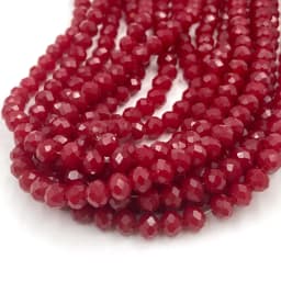 Yellow Red Color 2/3/4/6/8mm Rondelle Austria Faceted Crystal Glass Beads for Jewelry Making Loose Spacer Beads DIY Bracelet
