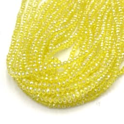 Yellow Red Color 2/3/4/6/8mm Rondelle Austria Faceted Crystal Glass Beads for Jewelry Making Loose Spacer Beads DIY Bracelet