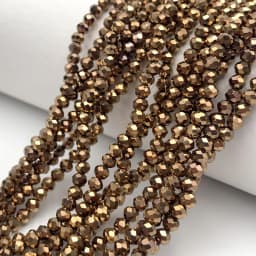 Yellow Red Color 2/3/4/6/8mm Rondelle Austria Faceted Crystal Glass Beads for Jewelry Making Loose Spacer Beads DIY Bracelet