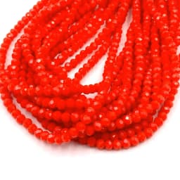 Yellow Red Color 2/3/4/6/8mm Rondelle Austria Faceted Crystal Glass Beads for Jewelry Making Loose Spacer Beads DIY Bracelet