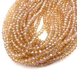 Yellow Red Color 2/3/4/6/8mm Rondelle Austria Faceted Crystal Glass Beads for Jewelry Making Loose Spacer Beads DIY Bracelet