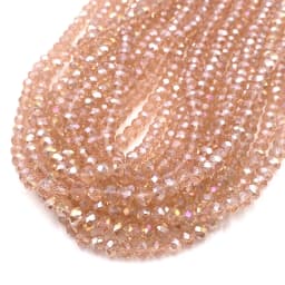 Yellow Red Color 2/3/4/6/8mm Rondelle Austria Faceted Crystal Glass Beads for Jewelry Making Loose Spacer Beads DIY Bracelet