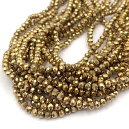 Yellow Red Color 2/3/4/6/8mm Rondelle Austria Faceted Crystal Glass Beads for Jewelry Making Loose Spacer Beads DIY Bracelet