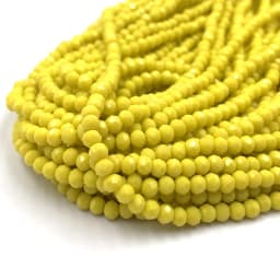 Yellow Red Color 2/3/4/6/8mm Rondelle Austria Faceted Crystal Glass Beads for Jewelry Making Loose Spacer Beads DIY Bracelet