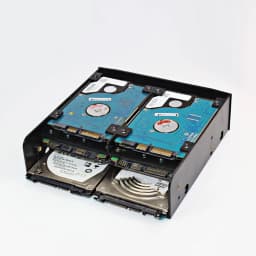 5.25' To 3.5' 2.5' Hdd/Ssd Floppy-Drive Bay Ray Bracket Mounting HDD Adapter SSD Hard Drive Supports up to 6*2.5' Hard Drives