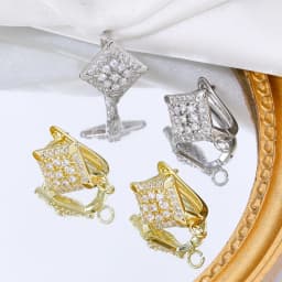 Juya DIY Fine Jewelry Material Supplies Handmade Earwire Gold/Silver Color Earring Hooks Accessories For Luxury Earrings Making