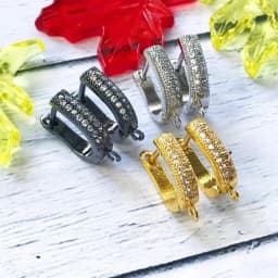 Juya DIY Fine Jewelry Material Supplies Handmade Earwire Gold/Silver Color Earring Hooks Accessories For Luxury Earrings Making