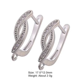 Juya DIY Fine Jewelry Material Supplies Handmade Earwire Gold/Silver Color Earring Hooks Accessories For Luxury Earrings Making