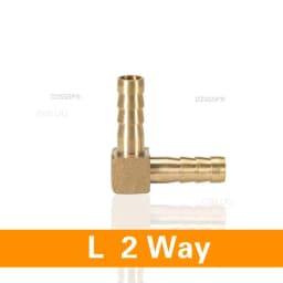 Tee T Type 3 Three Way Brass Pipe Fitting Connector Adapter 4mm 5mm 6mm 8mm 10mm 12mm 16mm 19mm Hose Barb