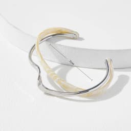 White Acrylic Bracelets Board Bend Metal Bangles Womens Hand Bracelets Geometric C- shaped Opening Bracelets Jewelry Gifts K