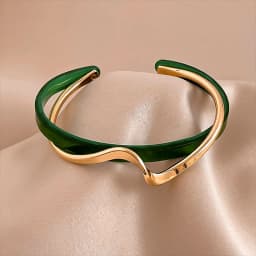White Acrylic Bracelets Board Bend Metal Bangles Womens Hand Bracelets Geometric C- shaped Opening Bracelets Jewelry Gifts K