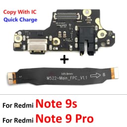 For Xiaomi Redmi Note 7 8 8T 9 9S 10 10S 11 12 Pro Plus 4G 5G Dock Connector USB Charger Charging Port Mainboard Main Flex Cable