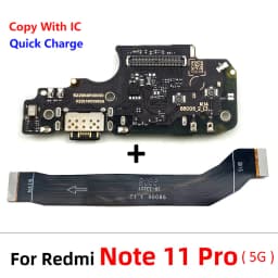 For Xiaomi Redmi Note 7 8 8T 9 9S 10 10S 11 12 Pro Plus 4G 5G Dock Connector USB Charger Charging Port Mainboard Main Flex Cable
