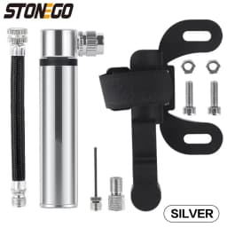 Portable Pocket Bike-Pump 120 PSI High Pressure, Mini Bike Pump Fits Presta/Schrader Valve Ultralight Bicycle Tire Pump