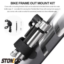 Portable Pocket Bike-Pump 120 PSI High Pressure, Mini Bike Pump Fits Presta/Schrader Valve Ultralight Bicycle Tire Pump