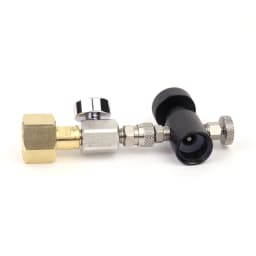 Soda Co2 Cylinder (TR21-4 Thread Type) Refill Adaptor With Gauge Kit Fit SodaStream Blue Cylinder W21.8-14 G3/4 CGA320 Connector