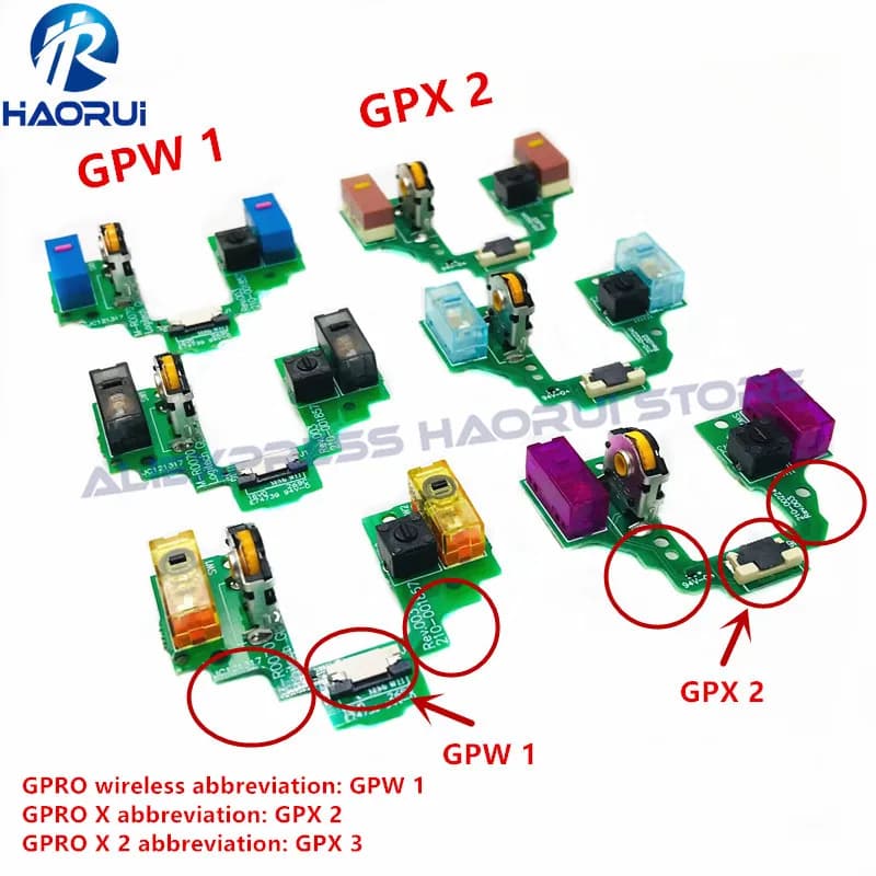 Mouse Key Board Button PCB For Logitech GPW GPX Welding Free G Pro Wireless GPRO X Superlight Accessories Assembly Micro Switch