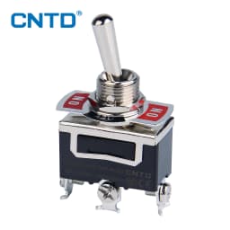 CNTD Self-locking Toggle Switch 15A 250VAC C5 Series Single Pole Double Pole Switch And Rainproof-cap