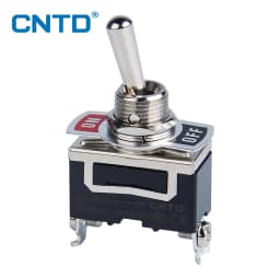 CNTD Self-locking Toggle Switch 15A 250VAC C5 Series Single Pole Double Pole Switch And Rainproof-cap