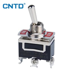 CNTD Self-locking Toggle Switch 15A 250VAC C5 Series Single Pole Double Pole Switch And Rainproof-cap
