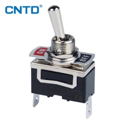 CNTD Self-locking Toggle Switch 15A 250VAC C5 Series Single Pole Double Pole Switch And Rainproof-cap