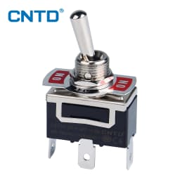 CNTD Self-locking Toggle Switch 15A 250VAC C5 Series Single Pole Double Pole Switch And Rainproof-cap