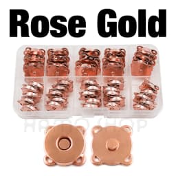 20sets 10mm-18mm Sew-on Metal Magnet Buckle Snap Fasteners Buttons Kits DIY Sewing Garment Accessories Materials Wallet Buckle