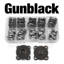 20sets 10mm-18mm Sew-on Metal Magnet Buckle Snap Fasteners Buttons Kits DIY Sewing Garment Accessories Materials Wallet Buckle