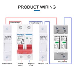 DC SPD Surge Protective Device 600V 800V 1000V 2P 20KA 40KA 60KA Voltage Protector Solar PV Photovoltaic Lightning Arrester