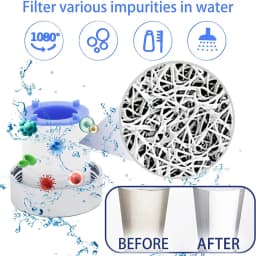 360/1080° Swivel Faucet Water Filter Remove Chlorine Heavy Metals Filtered Showers Head Soft Hard Water Bath Filtration Purifier