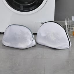 1PCS Mesh Laundry Bag Zips Shoe Washing Bag