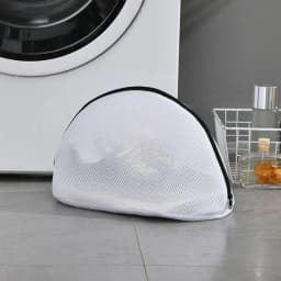 1PCS Mesh Laundry Bag Zips Shoe Washing Bag