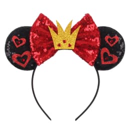 New Chic Mickey Mouse Ears Headband Big Beautiful Bow Sequins Hairband Women Birthday Gift Girls Kids Party Hair Accessorie