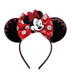 New Chic Mickey Mouse Ears Headband Big Beautiful Bow Sequins Hairband Women Birthday Gift Girls Kids Party Hair Accessorie