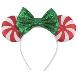 New Chic Mickey Mouse Ears Headband Big Beautiful Bow Sequins Hairband Women Birthday Gift Girls Kids Party Hair Accessorie