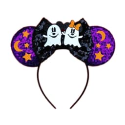 New Chic Mickey Mouse Ears Headband Big Beautiful Bow Sequins Hairband Women Birthday Gift Girls Kids Party Hair Accessorie