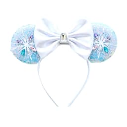 New Chic Mickey Mouse Ears Headband Big Beautiful Bow Sequins Hairband Women Birthday Gift Girls Kids Party Hair Accessorie