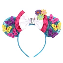 New Chic Mickey Mouse Ears Headband Big Beautiful Bow Sequins Hairband Women Birthday Gift Girls Kids Party Hair Accessorie