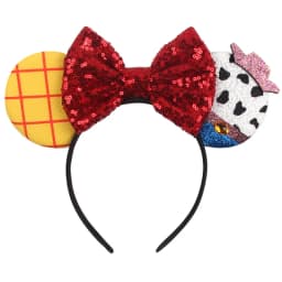 New Chic Mickey Mouse Ears Headband Big Beautiful Bow Sequins Hairband Women Birthday Gift Girls Kids Party Hair Accessorie