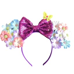 New Chic Mickey Mouse Ears Headband Big Beautiful Bow Sequins Hairband Women Birthday Gift Girls Kids Party Hair Accessorie