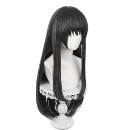 Akemi Homura Cosplay Wig Anime Puella Magi Madoka Magica Black Long Straight Hair Wig for Adult Cos Halloween Christmas Party