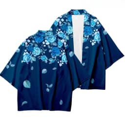 Japanese traditional clothing cherry blossom kimono Fashionable printed haori for men women Asian clothing role-playing cardigan