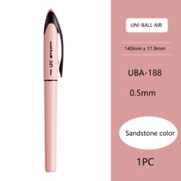 UNI Uni-ball UBA188 Air Roller Ball Pen, 0.5/0.7mm Resin Nib Calligraphy Brush Super Smooth for Handwriting, Signature, Drafting