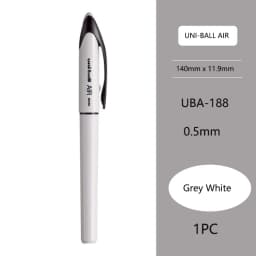 UNI Uni-ball UBA188 Air Roller Ball Pen, 0.5/0.7mm Resin Nib Calligraphy Brush Super Smooth for Handwriting, Signature, Drafting