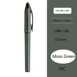 UNI Uni-ball UBA188 Air Roller Ball Pen, 0.5/0.7mm Resin Nib Calligraphy Brush Super Smooth for Handwriting, Signature, Drafting