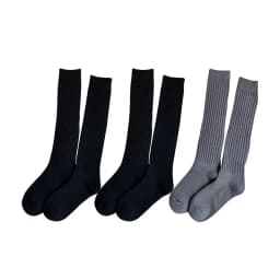 Calf Socks Autumn/Winter Thickened Coffee Colored Stacked Socks Japanese Knee Length Socks Double Needle Socks For Women