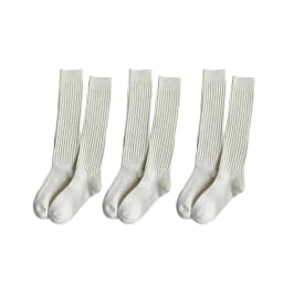 Calf Socks Autumn/Winter Thickened Coffee Colored Stacked Socks Japanese Knee Length Socks Double Needle Socks For Women